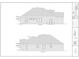 Architectural drawing showcasing the left and right elevations of the house with detailed specifications at 4932 South Island Dr., North Myrtle Beach, SC 29582