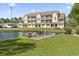 Townhouse backyard with pond view and outdoor seating at 510 Fairwood Lakes Dr. # 16-I, Myrtle Beach, SC 29588