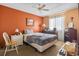 Cozy bedroom featuring a ceiling fan and carpeted floors at 510 Fairwood Lakes Dr. # 16-I, Myrtle Beach, SC 29588