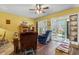 Inviting living room featuring hardwood floors, comfortable seating, and a view into the sunroom at 510 Fairwood Lakes Dr. # 16-I, Myrtle Beach, SC 29588