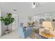 Bright and open living room seamlessly flows into dining and kitchen at 513 38Th Ave. N # 202, Myrtle Beach, SC 29577