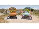 Fun, colorful beach chairs with starfish designs, perfect for relaxing by the ocean at 6001-1783 S Kings Hwy., Myrtle Beach, SC 29575
