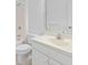 Well-lit bathroom featuring a vanity, toilet, and tub/shower combo at 736 Lalton Dr., Conway, SC 29526