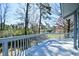 Relaxing outdoor deck overlooking a spacious yard, perfect for enjoying peaceful scenery and quiet moments at 742 Tall Oaks Ct., Myrtle Beach, SC 29588