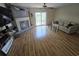 Comfortable living room with a decorative fireplace, and sliding glass doors at 830 44Th Ave. N # B4, Myrtle Beach, SC 29577