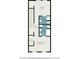 Upstairs floor plan featuring two bedrooms, two baths, hall and WIC at 830 Howard Ave. # D, Myrtle Beach, SC 29577
