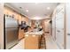 Spacious kitchen featuring stainless steel appliances, granite countertops, and a functional island at 830 Howard Ave. # D, Myrtle Beach, SC 29577