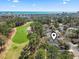 Beautiful aerial view of a residential area close to a golf course and the ocean at 929 Tidewater Dr., North Myrtle Beach, SC 29582