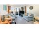 Inviting living area with sofas, a TV, and balcony access, creating a relaxed atmosphere at 9581 Shore Dr. # 223, Myrtle Beach, SC 29572