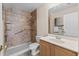 Full bathroom features a walk-in shower and modern fixtures at 1004 Harvester Circle # 1004, Myrtle Beach, SC 29579