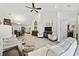 Expansive living room with vaulted ceilings, perfect for entertaining and relaxation at 136 Queens Cove Place # B, Myrtle Beach, SC 29579