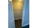 This open closet has wooden floors, wire shelving, and neutral-painted walls at 1432 Highway 544 # F1, Conway, SC 29526