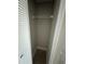 A closet features white shelving and tile flooring at 1432 Highway 544 # F1, Conway, SC 29526