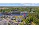 Overhead view of a condo community along a waterway, showing landscaping and surrounding area at 1514 Lanterns Rest Rd. # 304, Myrtle Beach, SC 29579