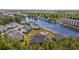 Aerial shot featuring the waterway and condo community from an elevated vantage point at 1514 Lanterns Rest Rd. # 304, Myrtle Beach, SC 29579
