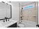Stylish bathroom featuring a shower-tub combo with designer tile at 163 Sago Palm Dr., Myrtle Beach, SC 29579
