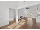 Bright open living space with fireplace and eat-in kitchen at 163 Sago Palm Dr., Myrtle Beach, SC 29579
