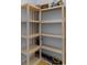 Storage area with organized shelving for storing various household items at 1890 Colony Dr. # 17S, Myrtle Beach, SC 29575