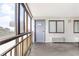 Private balcony with exterior view showcasing railing, concrete floor and textured wall at 2001 S Ocean Blvd. # 210, Myrtle Beach, SC 29577