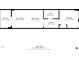 Condo floor plan showing dimensions of the balcony, living room, kitchen, bedroom, and bathroom at 2001 S Ocean Blvd. # 210, Myrtle Beach, SC 29577