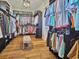 Spacious closet with custom shelving, storage, and a padded bench at 2300 Tansy Rd., Loris, SC 29569