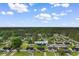 Aerial view of the property showing its location in a neighborhood with tree-lined streets at 2446 Farmwood Circle, Conway, SC 29527