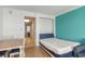Inviting bedroom area featuring a full size bed next to a dining area at 3000 N Ocean Blvd. # 1020, Myrtle Beach, SC 29577