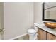Bathroom with granite counters, modern sink, and neutral color palette at 3700 Golf Colony Lane # 5J, Little River, SC 29566