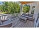 Relaxing outdoor space offers comfortable seating and views of the beautiful neighborhood at 48 Half Shell Ct., Litchfield, SC 29585