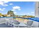 Relaxing balcony featuring outdoor seating and panoramic ocean views at 5511 N Ocean Blvd. # 209, Myrtle Beach, SC 29577