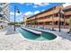 Resort-style pool area with sun loungers offering an inviting oasis for relaxation at 5511 N Ocean Blvd. # 209, Myrtle Beach, SC 29577