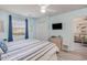 Light blue bedroom with closet and en-suite bathroom at 619 Waterway Village Blvd. # 7C, Myrtle Beach, SC 29579
