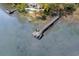 Aerial view of dock, house and pool at 675 Wedgewood Dr., Murrells Inlet, SC 29576