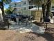 Community grilling area with table and chairs at 70 Mingo Dr. # 3-E, Pawleys Island, SC 29585
