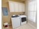 Laundry room with white washer and dryer at 70 Mingo Dr. # 3-E, Pawleys Island, SC 29585