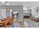 Open living space combining dining, living, and kitchen areas, coastal decor at 7207 Sweetwater Blvd. # 7207, Murrells Inlet, SC 29576