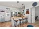 Charming kitchen with butcher block counters, stainless steel appliances, and breakfast bar with seating at 77 Weatherboard Ct., Pawleys Island, SC 29585