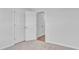 Bedroom with carpet with double doors opening into an adjacent closet for ample storage at 977 Cherrystone Loop, Conway, SC 29526