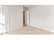 Bedroom with neutral carpet, a closet, and an open doorway at 981 Cherrystone Loop, Conway, SC 29526