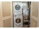 Laundry room featuring stackable washer and dryer and mechanicals at 100 North Beach Blvd. # 313, North Myrtle Beach, SC 29582