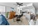 Inviting dining area open to kitchen with seating for four, bright decor and ample natural light at 1012 N Waccamaw Dr. # 507, Murrells Inlet, SC 29576
