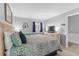 Comfortable bedroom with queen bed and coastal decor at 1012 N Waccamaw Dr. # 507, Murrells Inlet, SC 29576