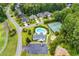 High angle view of the community pool and tennis courts at 1151 N Blackmoor Dr., Murrells Inlet, SC 29576