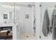 Modern bathroom featuring glass enclosed shower, modern fixtures, and luxurious tilework at 121 Ashworth Dr., Little River, SC 29566