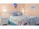 Comfortable bedroom featuring neutral tones, decorative pillows, and coordinated lamps at 1500 Cenith Dr. # B402, North Myrtle Beach, SC 29582