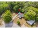 Drone shot of property, illustrating home and location at 168 Saint Christopher Circle, Pawleys Island, SC 29585