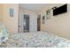 Relaxing bedroom view into adjacent bathroom and closet at 1709 S Ocean Blvd. # 608, North Myrtle Beach, SC 29582