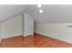 Bright attic space featuring hardwood floors and a clean, neutral color palette at 178 Kessinger Dr., Surfside Beach, SC 29575