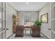 Cozy home office with a beautiful wooden desk, chair, and modern decor at 186 Glengrove Lane, Murrells Inlet, SC 29576