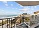 Relaxing ocean view from the balcony with comfortable seating at 200 76Th Ave. N # 1009, Myrtle Beach, SC 29572